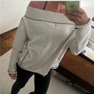 Tommy Hilfiger off the shoulder sweatshirt